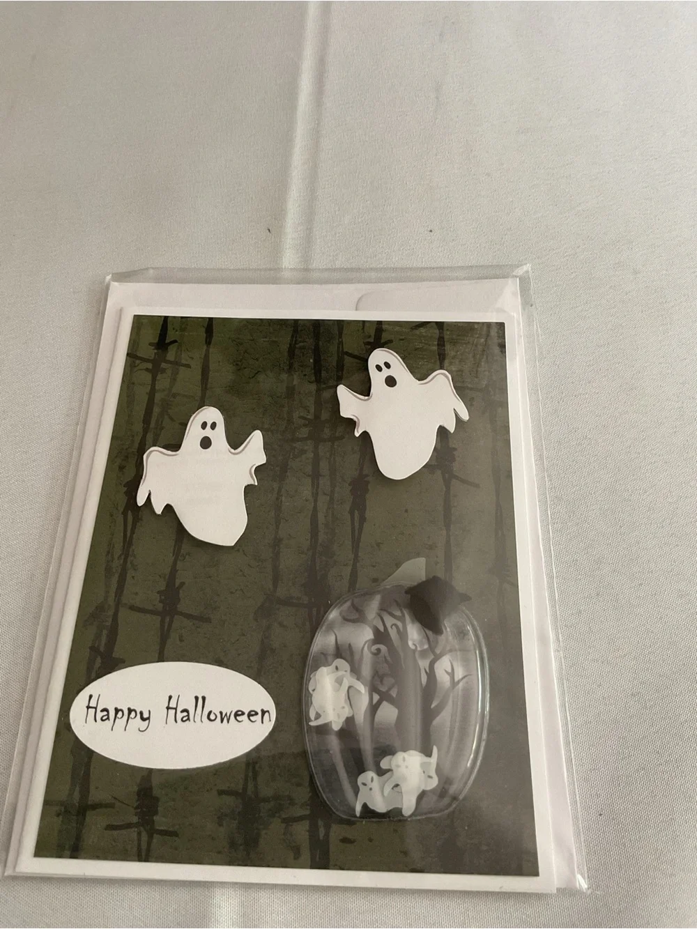 ( Set of 7 ) Handmade Halloween Greeting Cards